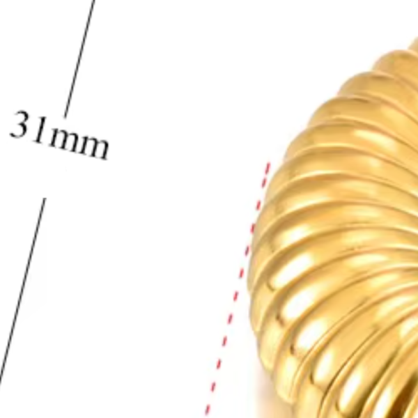 Brinco Argola Espiral Banho em Ouro 18k 2 - Imagem 8