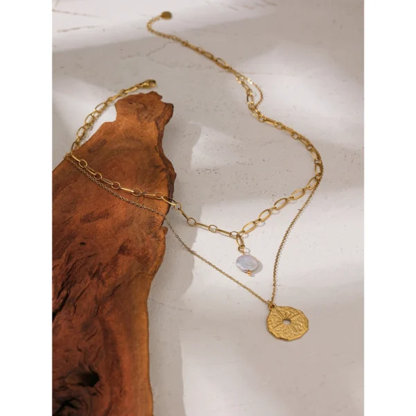 Colar Mix Estrela do Norte Banho em Ouro 18k - Imagem 3