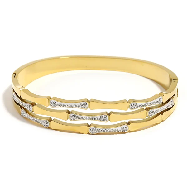 Bracelete Duo Charme Banho em Ouro 18k