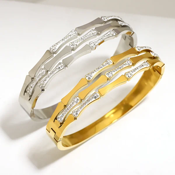 Bracelete Duo Charme Banho em Ouro 18k - Imagem 5