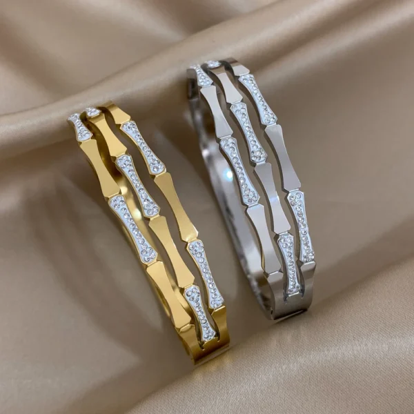 Bracelete Duo Charme Banho em Ouro 18k - Imagem 3