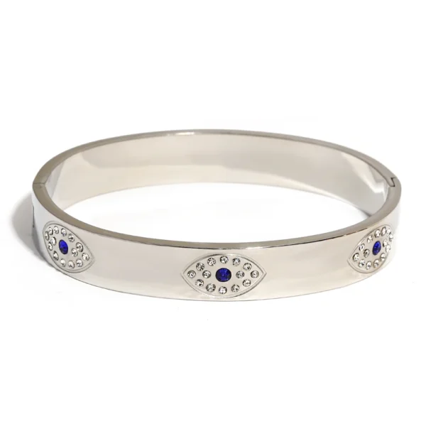 Bracelete Olho Grego Banho em Ouro 18k - Imagem 5
