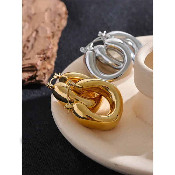 Brinco Argola Lola Banho em Ouro 18k - Imagem 2