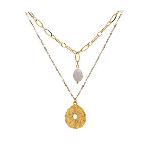 Colar Mix Estrela do Norte Banho em Ouro 18k