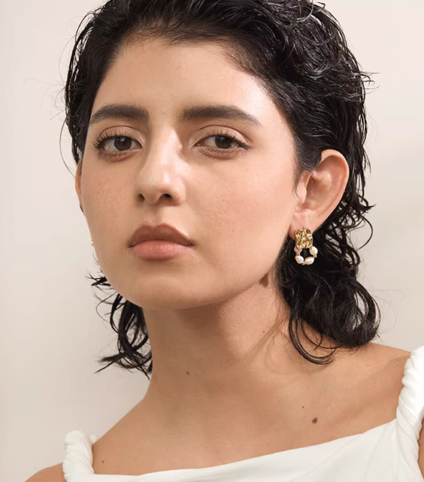 Brinco Amelie Banho em Ouro 18k - Imagem 2