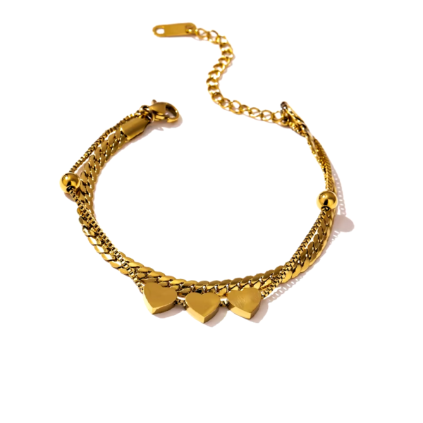 Pulseira Romance Banho em Ouro 18k