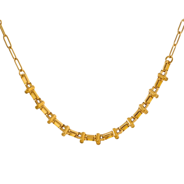Colar Gargantilha Daniella Banho em Ouro 18k