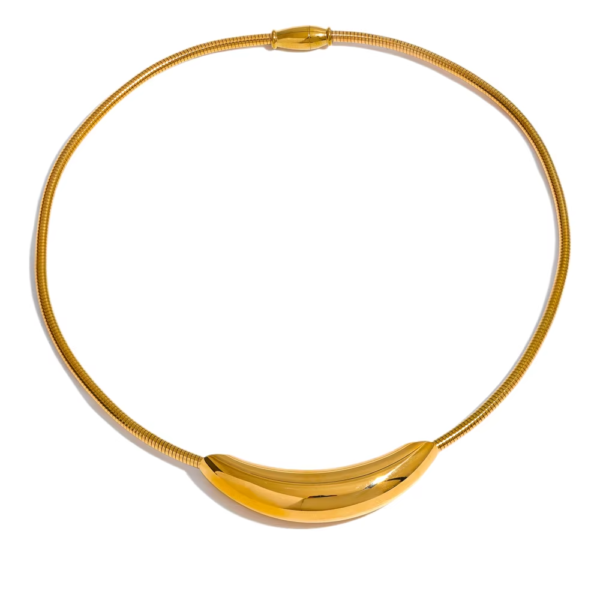 Colar Gargantilha Riviera Banho em Ouro 18k