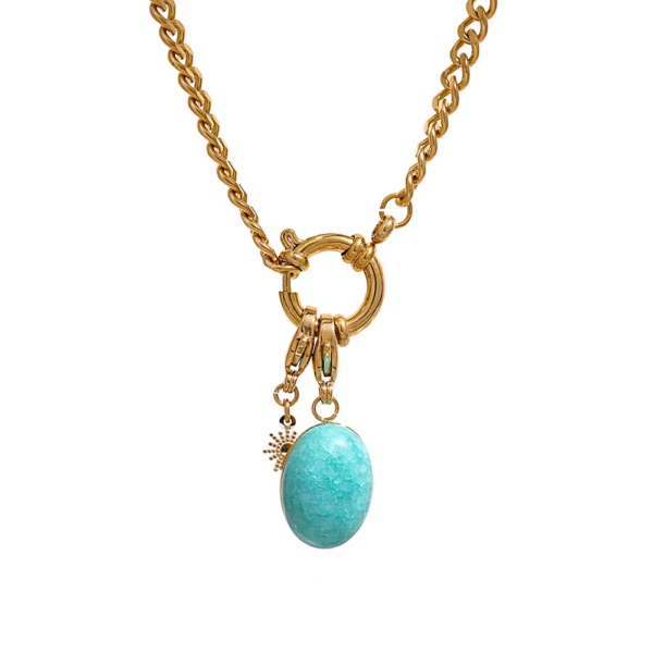 Colar Fiorella 2 Pingentes  Star and Stone  Banho em Ouro 18k