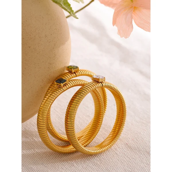 Anel Minimalista Zircônia Ajustável Banho em Ouro 18k - Imagem 5