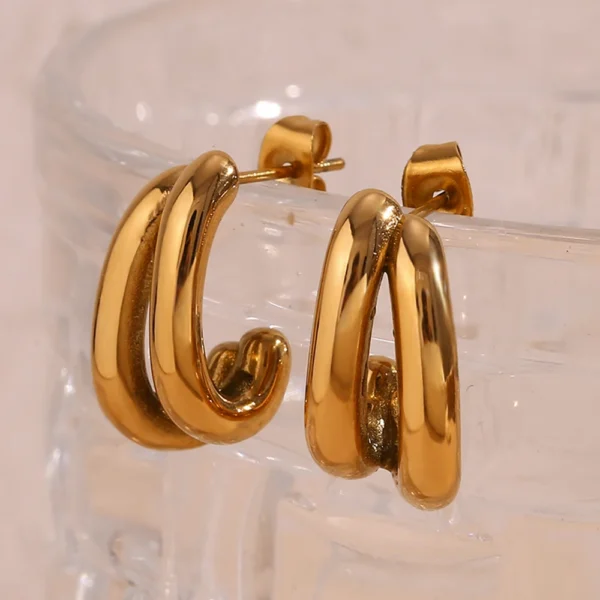 Brinco Paloma Banho em Ouro 18k