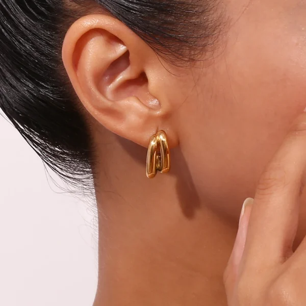 Brinco Paloma Banho em Ouro 18k - Imagem 2