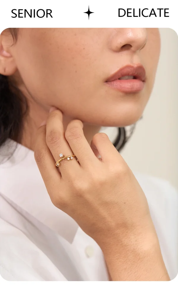 Anel Serena Banho em Ouro 18k - Imagem 2