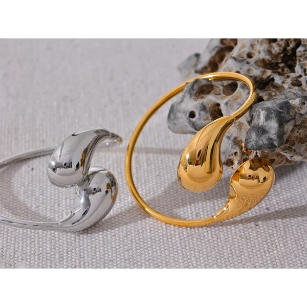Bracelete Gota Banho em Ouro 18k - Imagem 3