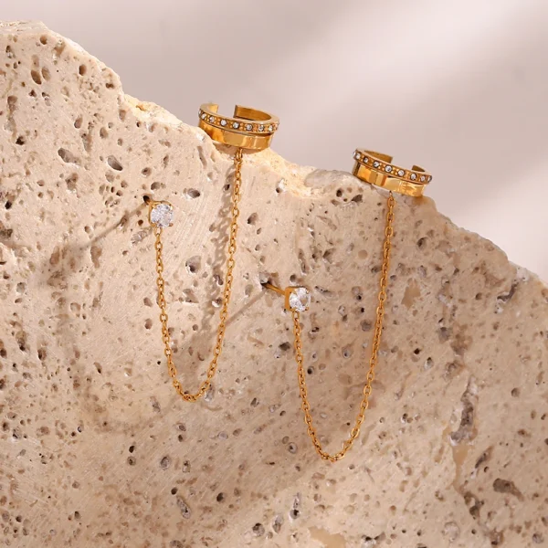 Brinco Isabelle Banho em Ouro 18k - Imagem 4