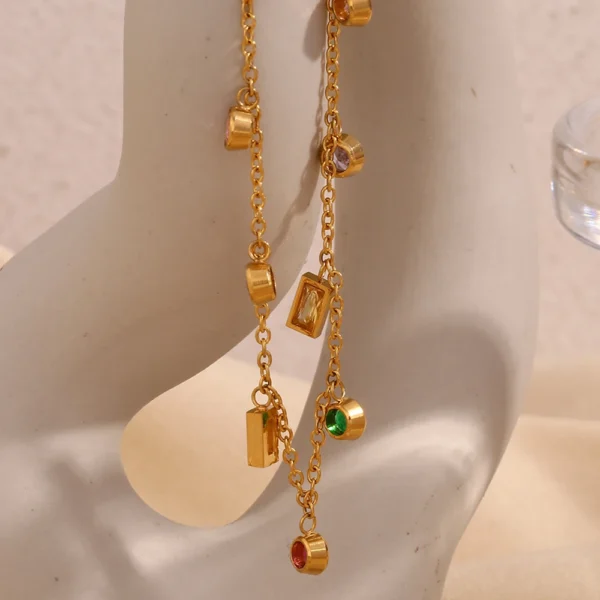 Colar Cristal Banho em Ouro 18k - Imagem 3