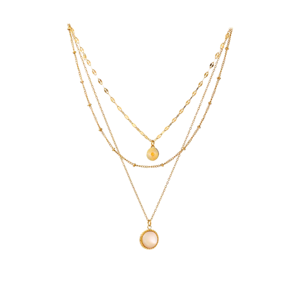 Colar Mix Requinte Banho em Ouro 18k