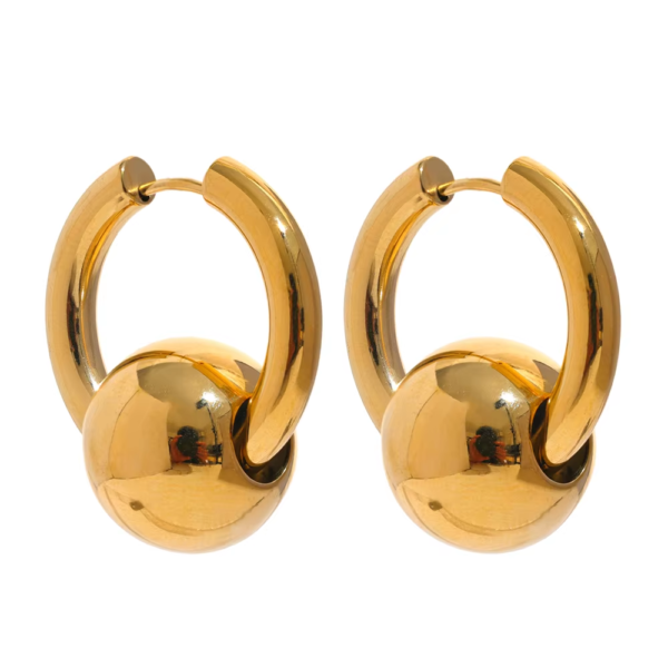 Brinco Argola Ivy Banho em Ouro 18k