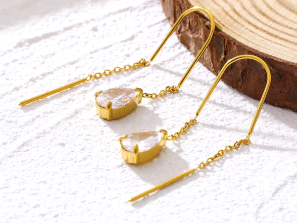 Brinco Jully Banho em Ouro 18k - Imagem 2